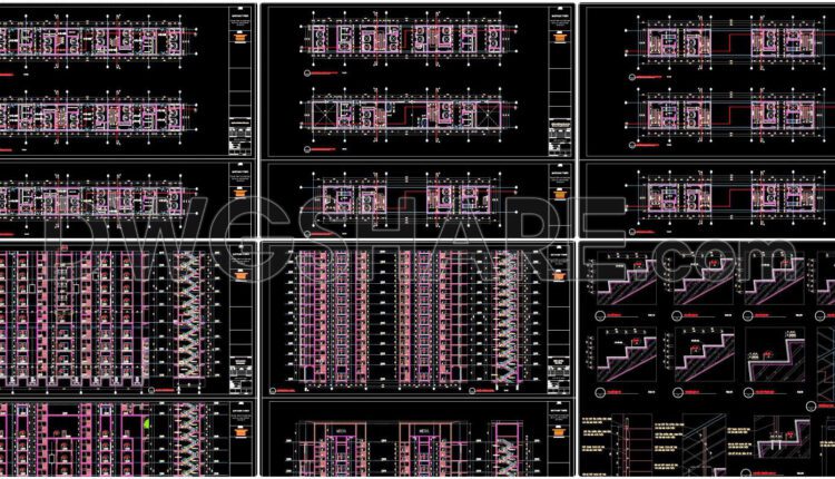 34. Download Complete 30-storey Commercial, Service, Office & Residential Building Detailed Design Drawings (17)