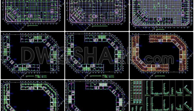 34. Download Complete 30-storey Commercial, Service, Office & Residential Building Detailed Design Drawings (5)