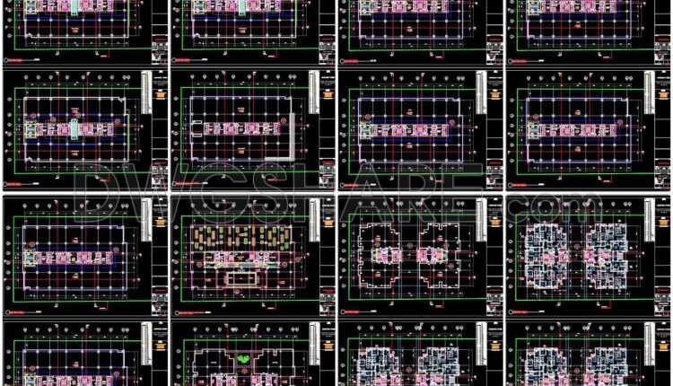 34. Download Complete 30-storey Commercial, Service, Office & Residential Building Detailed Design Drawings (8)