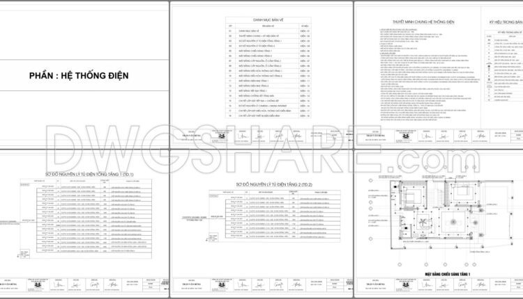 344. Free Download Of Mechanical And Electrical Construction Design Drawings For A 2-story House (1)