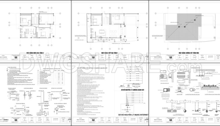 344. Free Download Of Mechanical And Electrical Construction Design Drawings For A 2-story House (3)