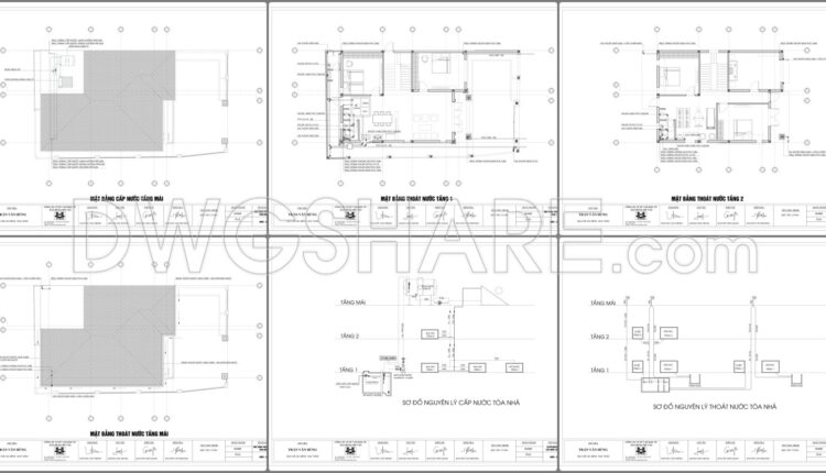 344. Free Download Of Mechanical And Electrical Construction Design Drawings For A 2-story House (5)