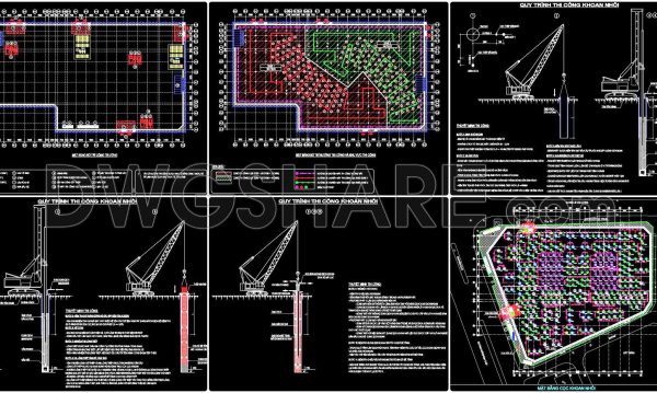 35. Free CAD Download Method Statement Drawings for Bored Pile and Diaphragm Wall
