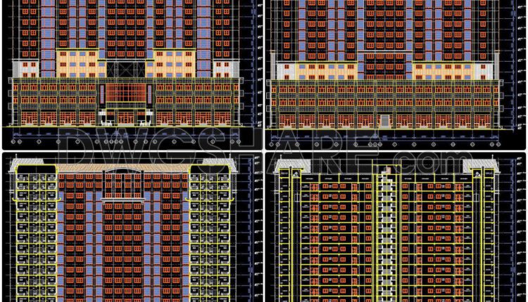 38. Download Complete Architectural Cad Files For An 18-storey Service & Residential Complex (1)