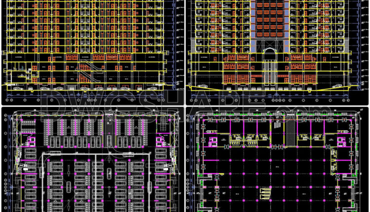 38. Download Complete Architectural Cad Files For An 18-storey Service & Residential Complex (2)