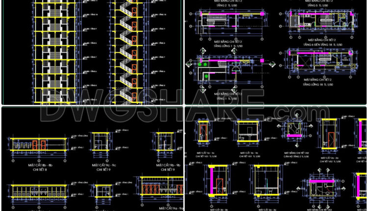 38. Download Complete Architectural Cad Files For An 18-storey Service & Residential Complex (5)
