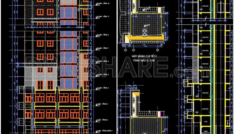 38. Download Complete Architectural Cad Files For An 18-storey Service & Residential Complex (8)