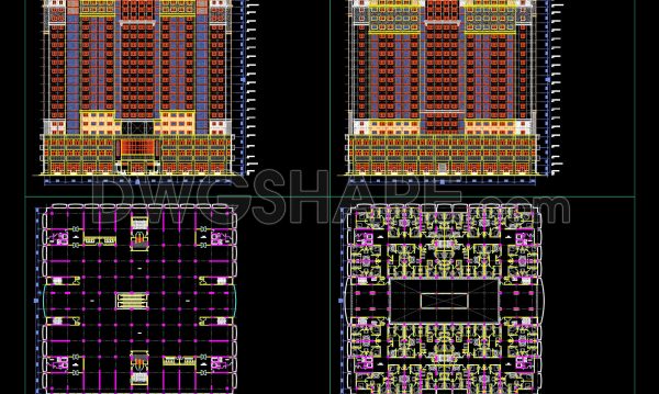 12 months ago
                

                
             4,54338. High-Rise Building CAD Drawing Free Download for Architects and Students