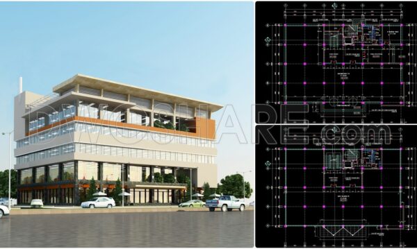 39. 6-Story Mixed-Use Building: Showroom, Retail & Office Design – Free Download