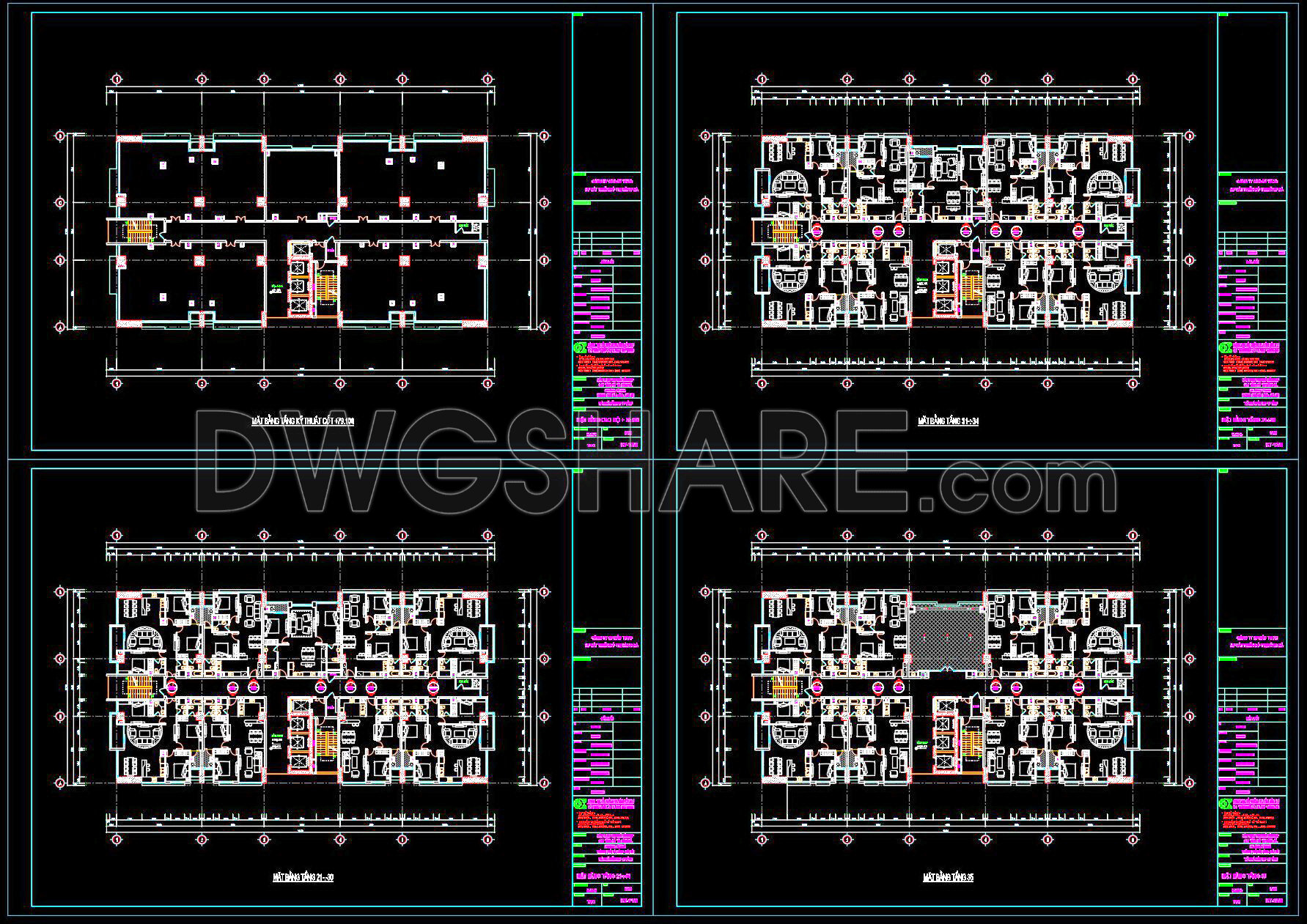 40. Architectural Design Drawings For A 35-storey Mixed-use Residential And Service Complex (4)