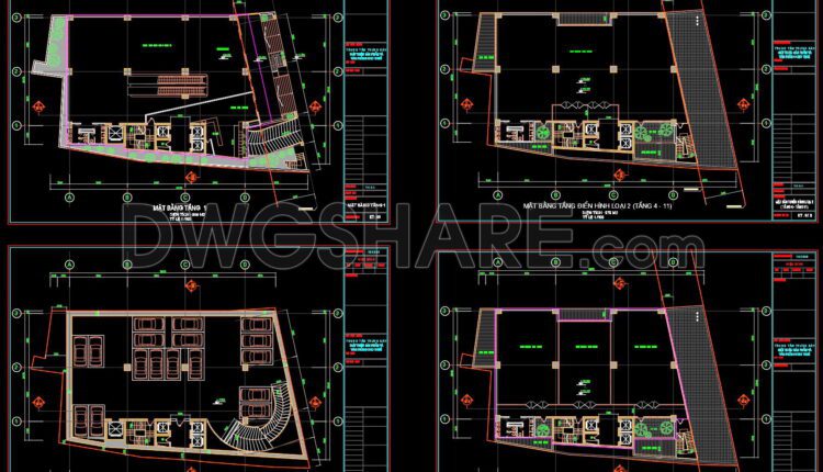 41. Download The Complete Cad Drawings Of The 12-storey Office Building (3)