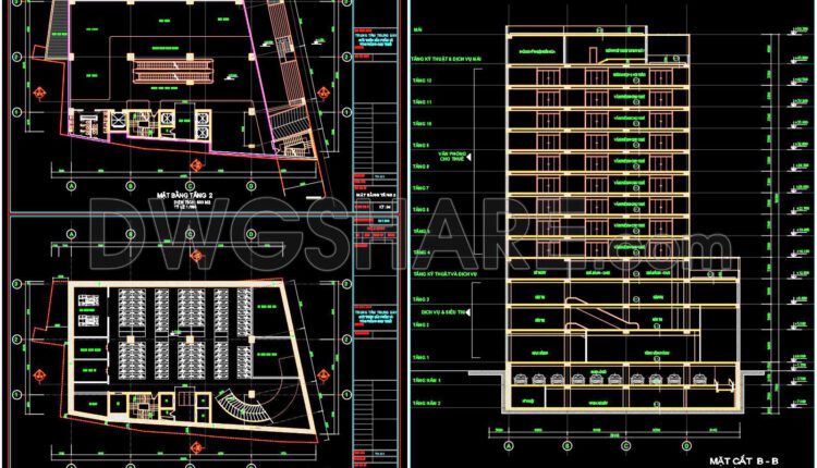 41. Download The Complete Cad Drawings Of The 12-storey Office Building (5)