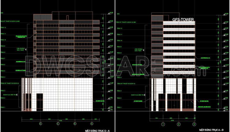 41. Download The Complete Cad Drawings Of The 12-storey Office Building (7)