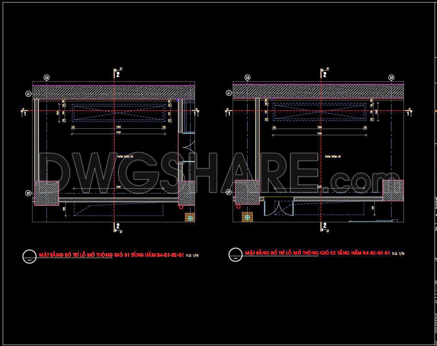 438. Free Download Detailed Basement Ventilation Cad Drawings (1)
