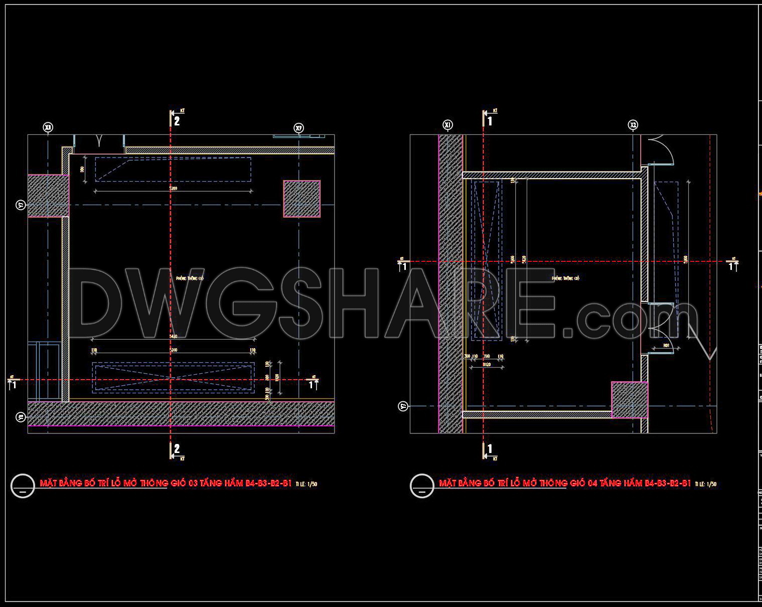 438. Free Download Detailed Basement Ventilation Cad Drawings (3)