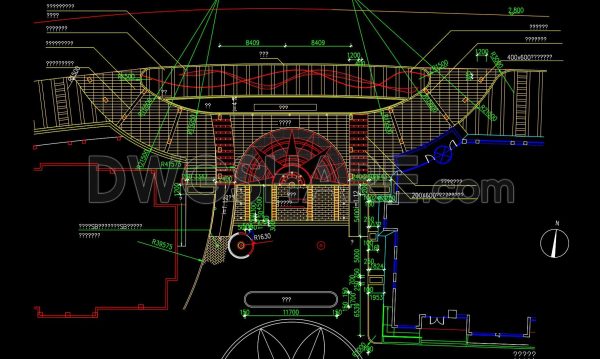 440. Free Download CAD Landscape Floor Plan Outdoor Plaza Design Drawing