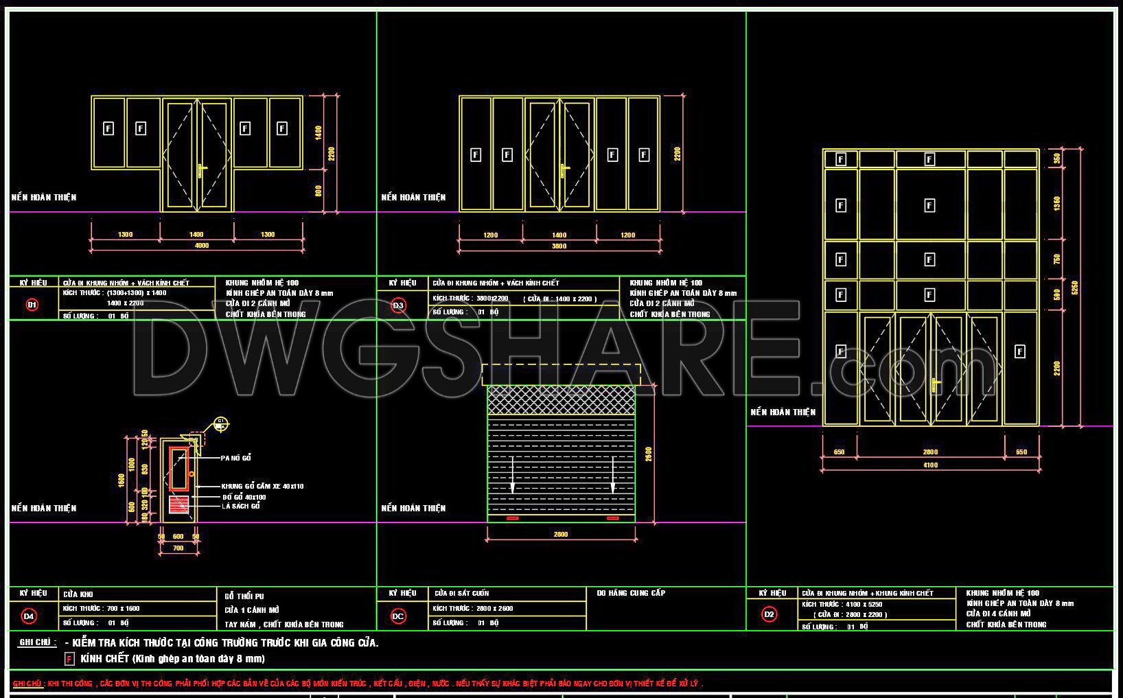 692. Free Detailed Cad Drawings Of Doors, Windows For Download (1)