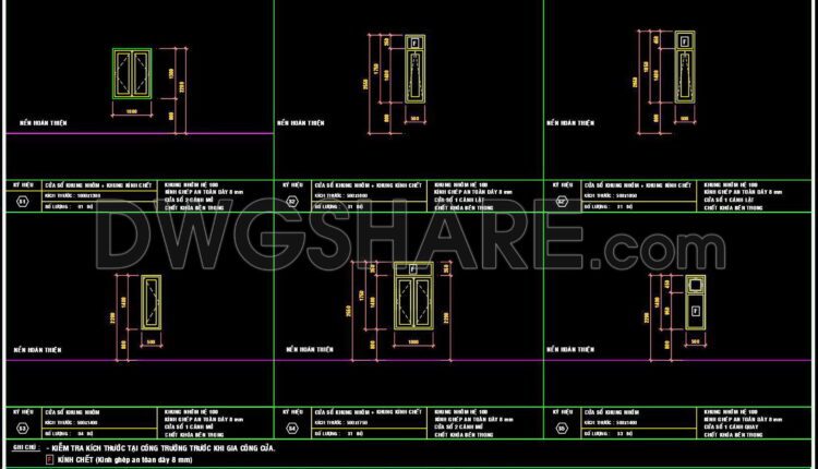 692. Free Detailed Cad Drawings Of Doors, Windows For Download (4)