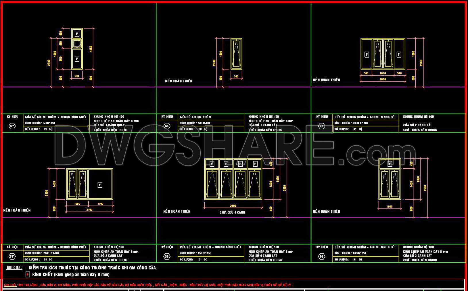 692. Free Detailed Cad Drawings Of Doors, Windows For Download (5)