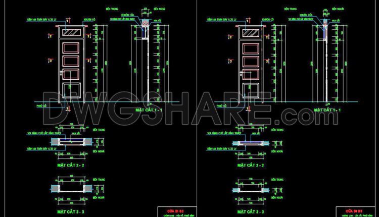 694. Free Detailed Cad Drawings Of Doors, Windows For Download (2)