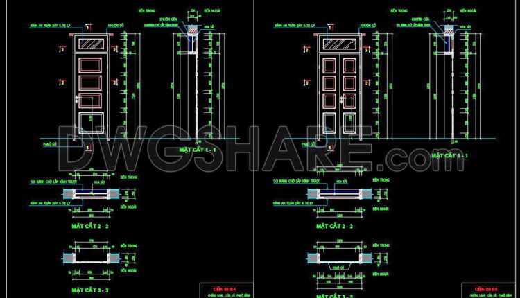 694. Free Detailed Cad Drawings Of Doors, Windows For Download (3)