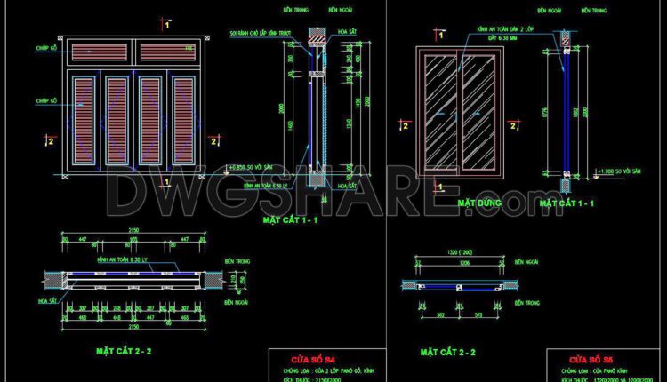 694. Free Detailed Cad Drawings Of Doors, Windows For Download (6)