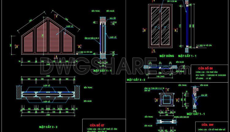 694. Free Detailed Cad Drawings Of Doors, Windows For Download (7)