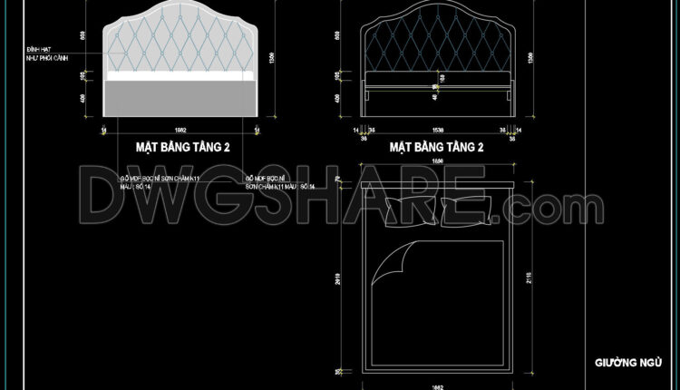 70. Free Download Bed Cad Shop Drawing