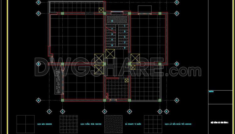 98. Free Download Ground Floor Tiling Cad Plan For Residential Projects (2)