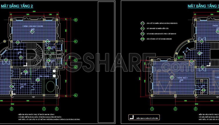 99. Free Download Ground Floor Tiling Cad Plan For Residential Projects (2)