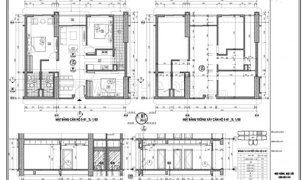 1 year ago
                

                
             1,90999. Free download of detailed design drawings for an 89.5-square-meter apartment with 3 bedrooms