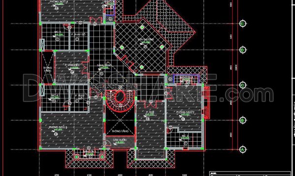101. Download Free CAD Drawing Floor Tiling Plan for House