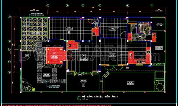105. Download free detailed CAD drawings of floor plans for a 3-story townhouse