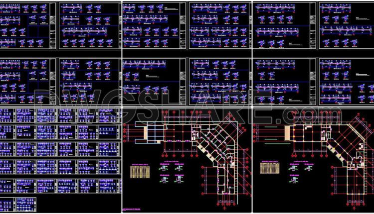 105. Download The Complete Construction Drawings Of The 5-story Hotel With An Area Of 1700m2 (12)
