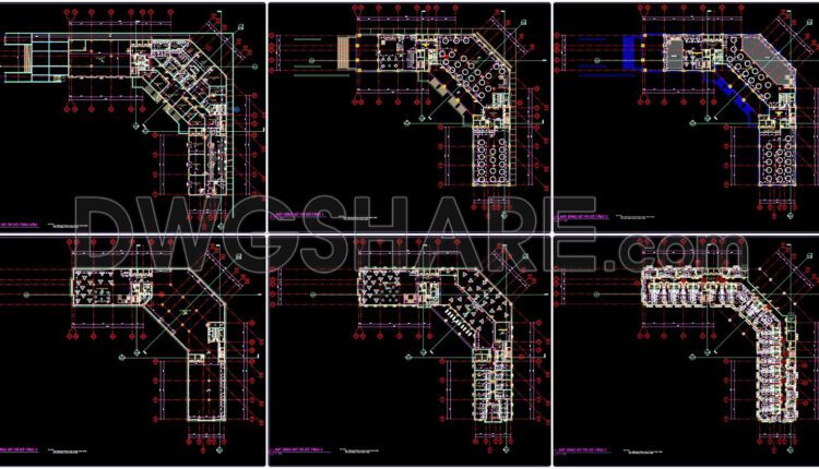 105. Download The Complete Construction Drawings Of The 5-story Hotel With An Area Of 1700m2 (2)