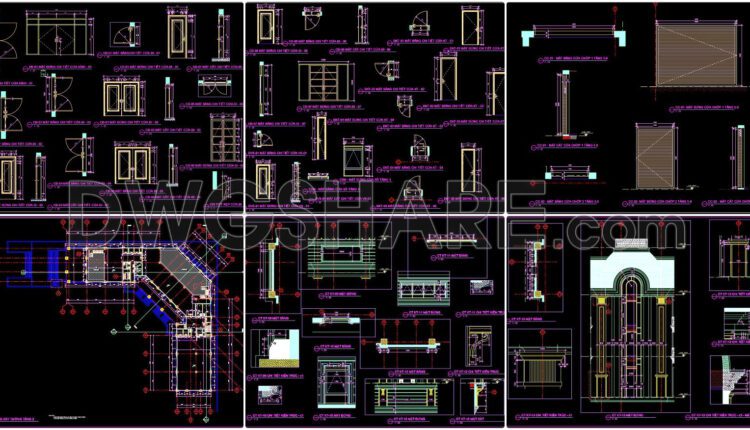 105. Download The Complete Construction Drawings Of The 5-story Hotel With An Area Of 1700m2 (9)