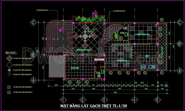 11 months ago
                

                
             481109. Download Free Detailed CAD Tile Layout Plans – 2-Story House Design