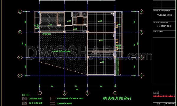 11 months ago
                

                
             393121. Free Download CAD Tile Layout Design – Three-Story House Plans