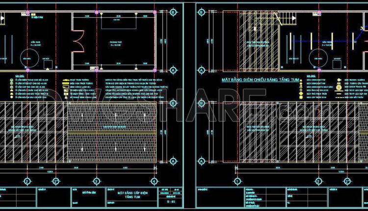 127. Free Download Electrical Design Drawings for a 7-Story Townhouse (1)