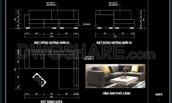 12 months ago
                

                
             57917. Free CAD Drawing Modern Sectional Sofa