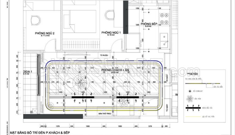 187. Bedroom Ceiling Plan And Lighting Layout Cad Drawing Free Download (1)