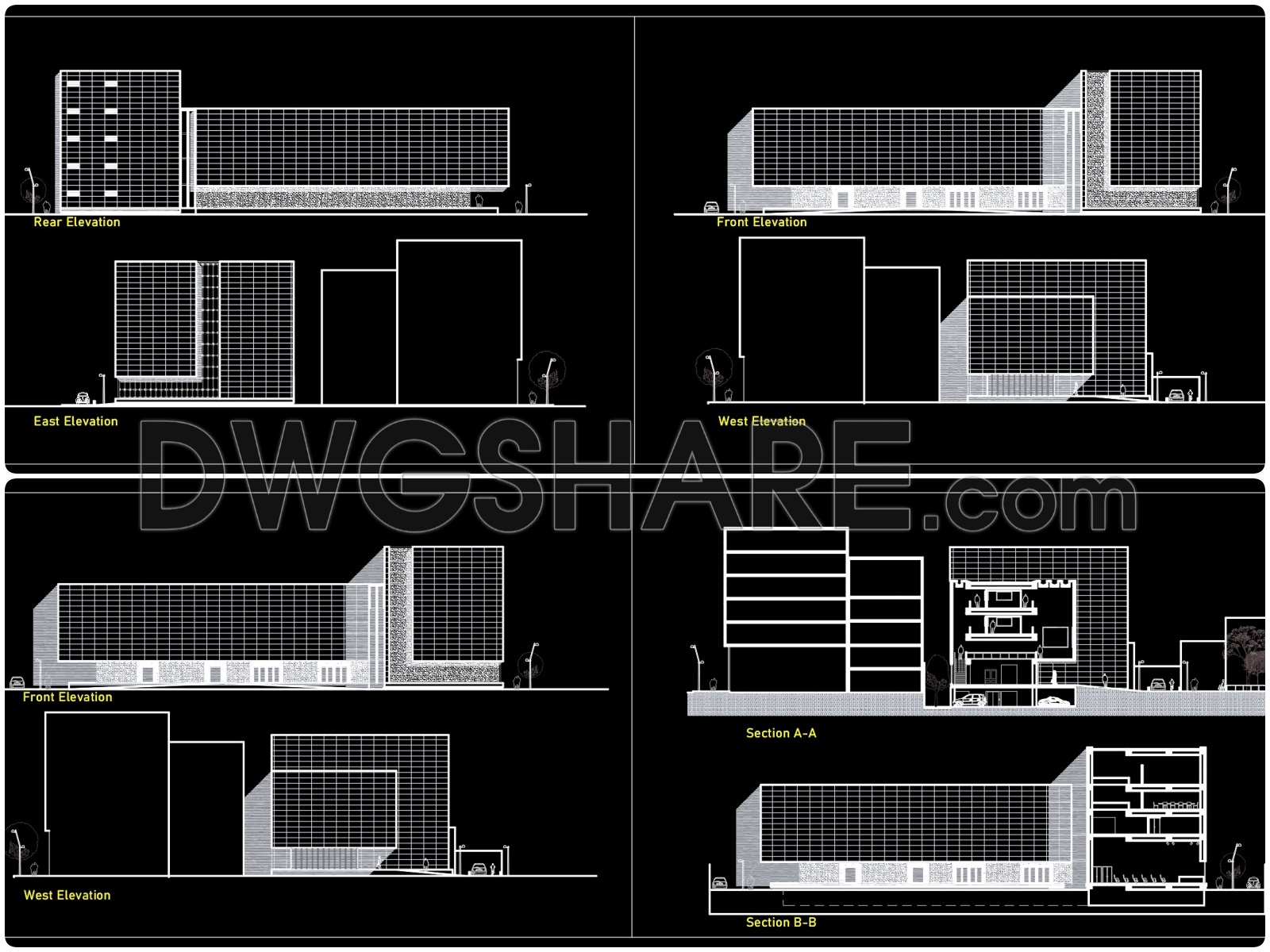 19. Download Free CAD Drawing of Museum with classrooms (2)