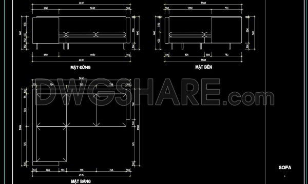 12 months ago
                

                
             41019. Free CAD Drawing Modern Sectional Sofa