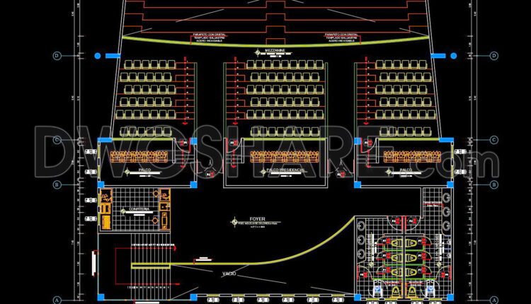 19. Free Download Theater Architectural AutoCAD DWG Drawings (2)
