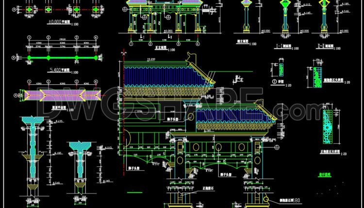 198. Download CAD Construction Drawings of Archway Structures (1)