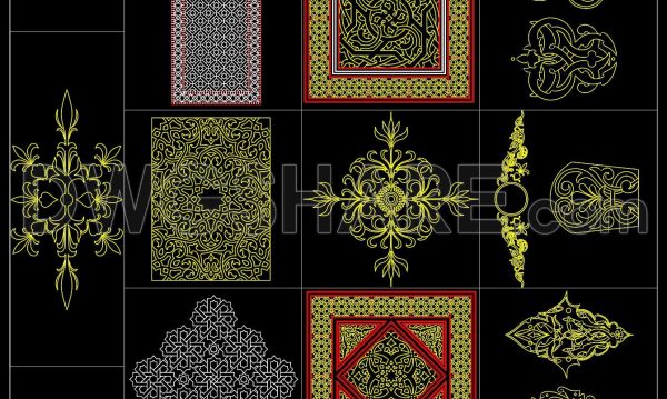 12 months ago 1199198. Free Download of Decorative Pattern Design CAD Blocks