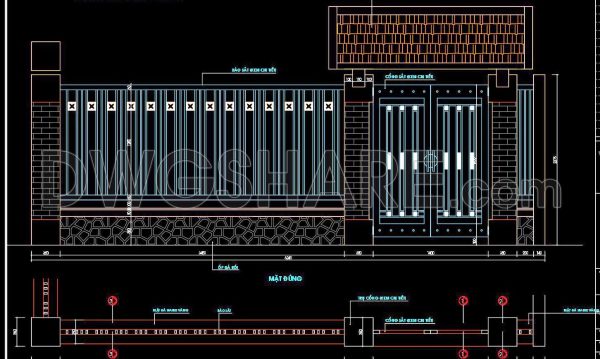 11 months ago
                

                
             893202. Free CAD Gate & Fence Drawing for Residential Houses
