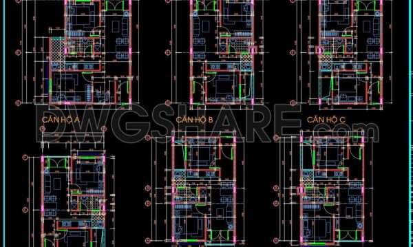 12 months ago
                

                
             1,122261. Free Download of CAD Drawings for Sample Apartment Floor Plans