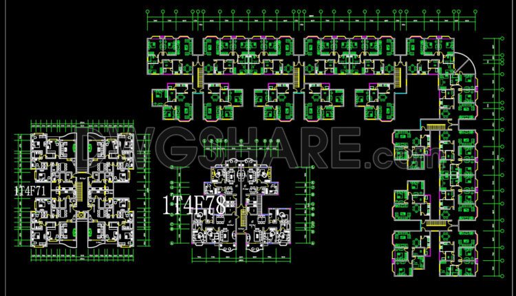 265. Free Download of CAD Drawings for Sample Apartment Floor Plans (1)