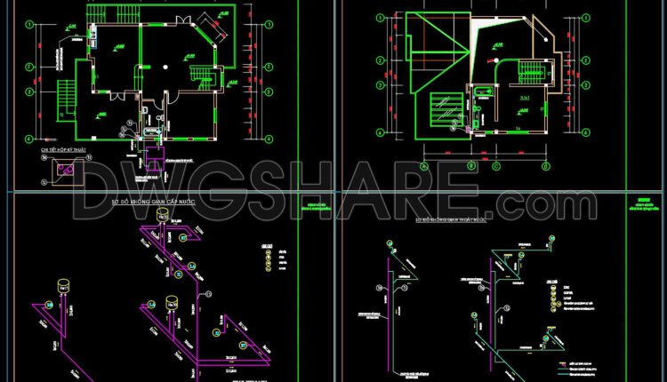 301. Free CAD MEP Drawings for Two Storey Residential House (2)